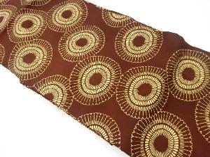 塩瀬型染菊模様名古屋帯